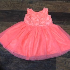 Bright Coral toddler dress